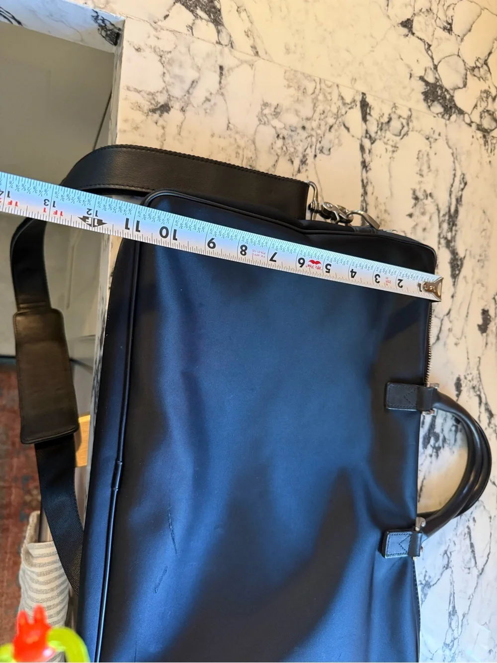 Y2K Burberry Black Nylon & Leather Laptop Briefcase